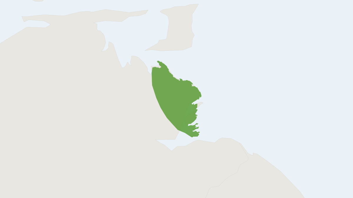 Range map of the Orinoco Agouti (Dasyprocta guamara)