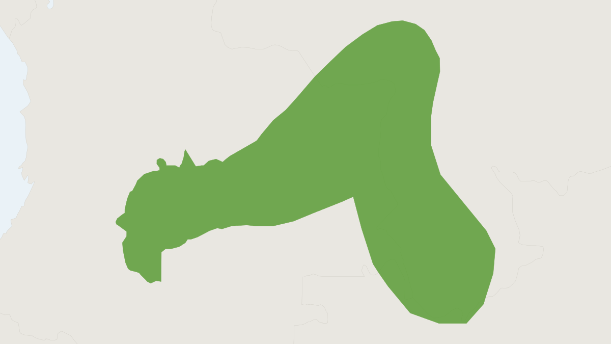 Range map of the Orinoco Sword-nosed Bat (Lonchorhina orinocensis)