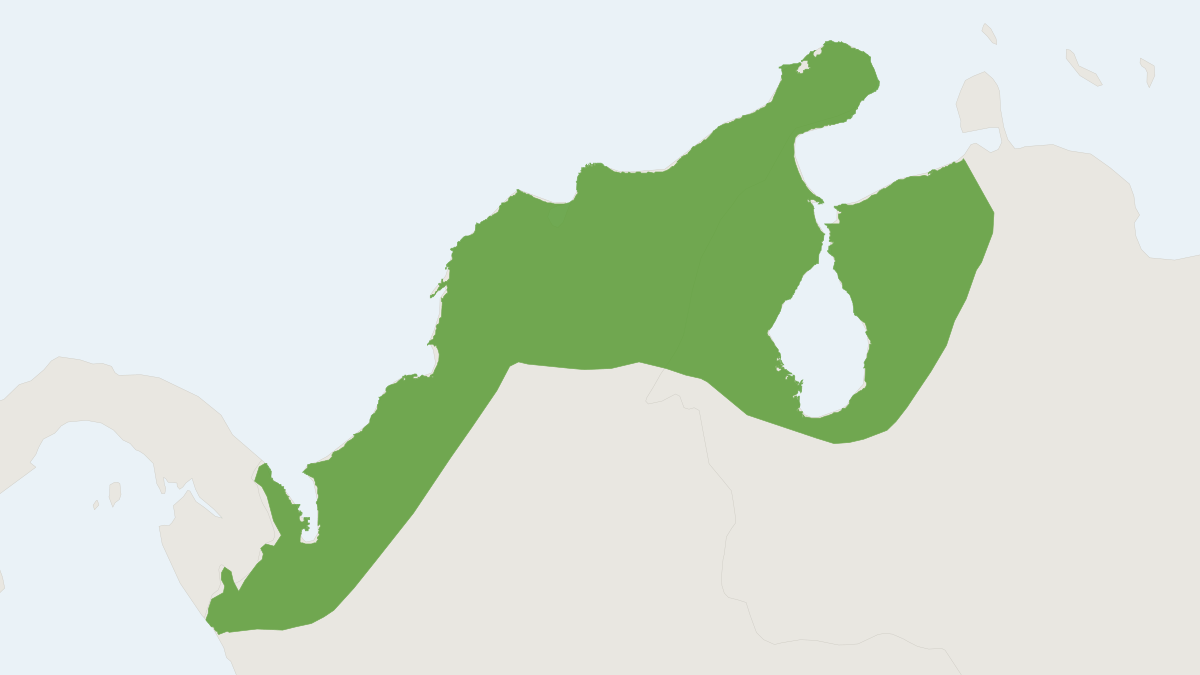 Range map of the Oryzomys gorgasi (Oryzomys gorgasi)