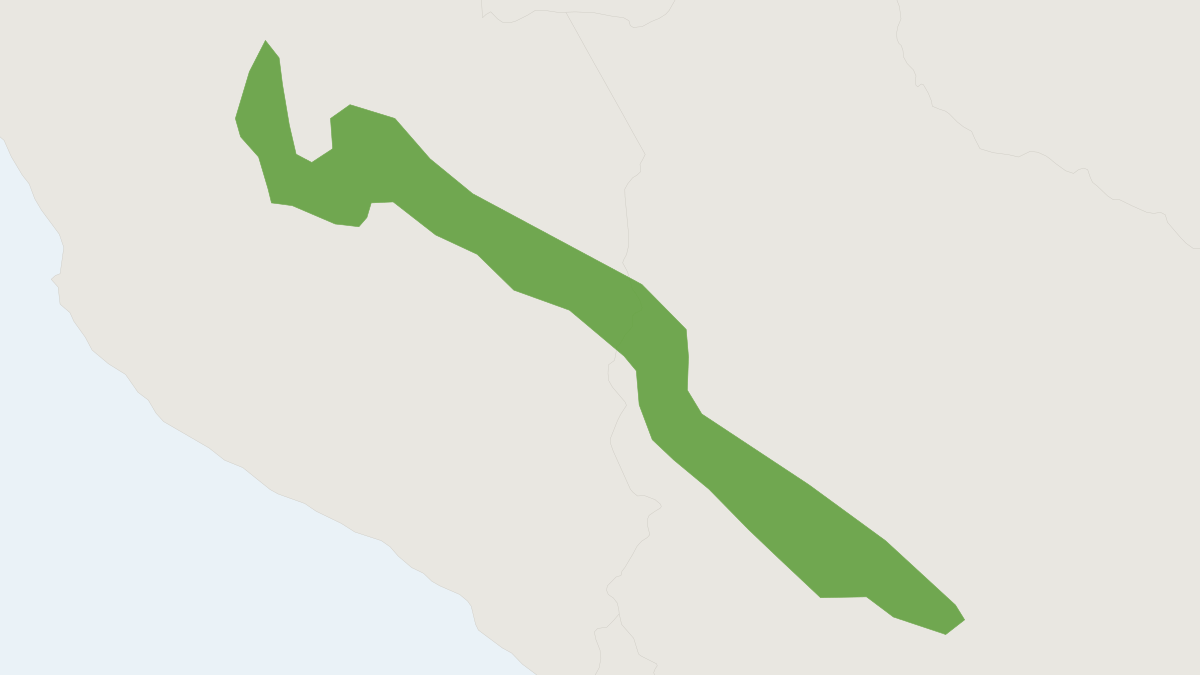 Range map of the Osgood's Short-tailed Opossum (Monodelphis osgoodi)