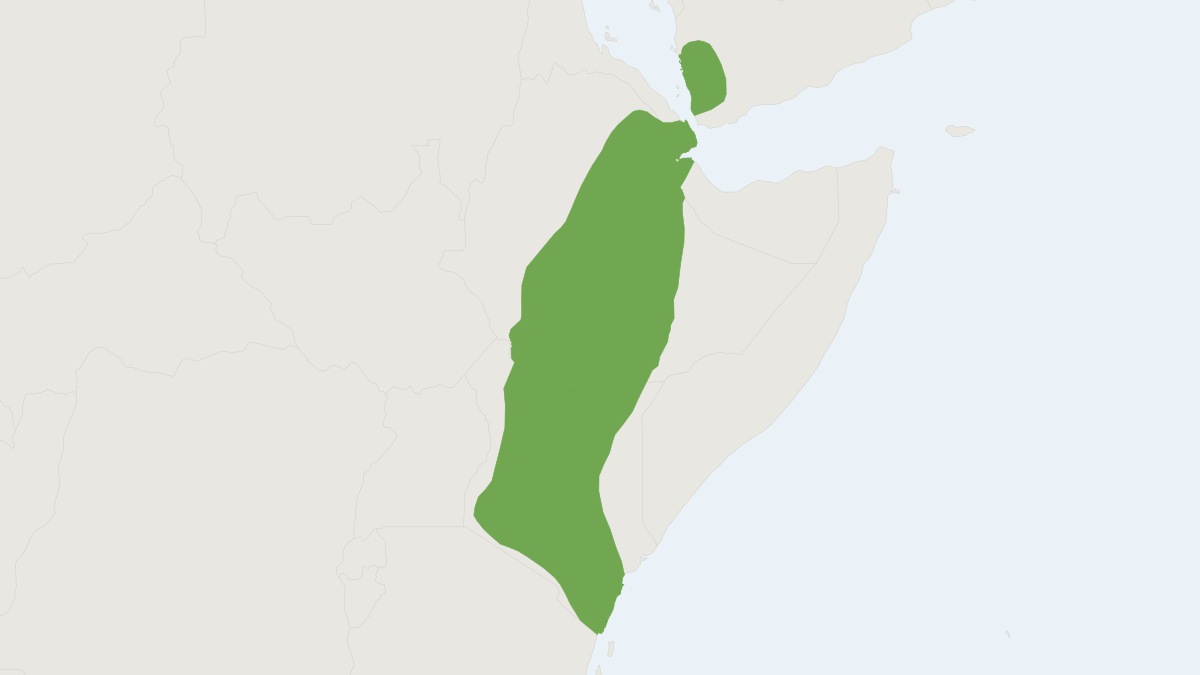 Range map of the Otomops harrisoni (Otomops harrisoni)
