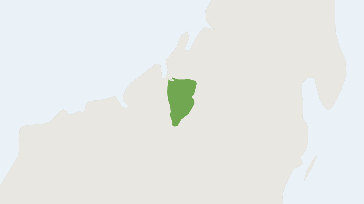 Range map of the Otto's Sportive Lemur (Lepilemur otto)