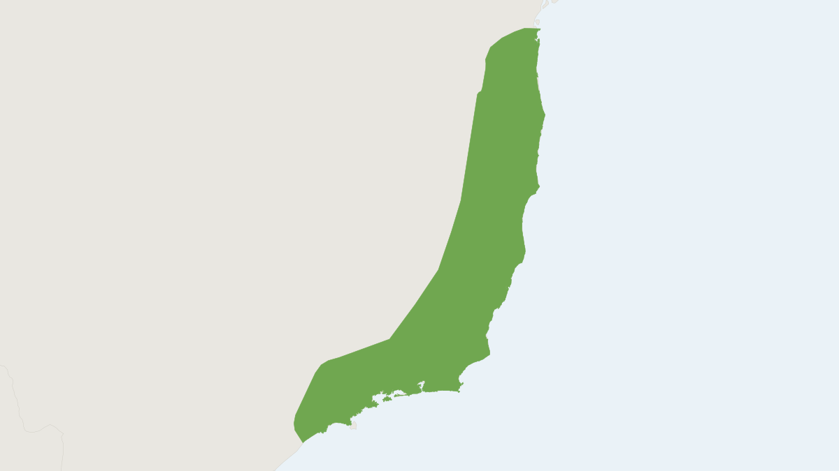 Range map of the Oxymycterus dasytrichus (Oxymycterus dasytrichus)