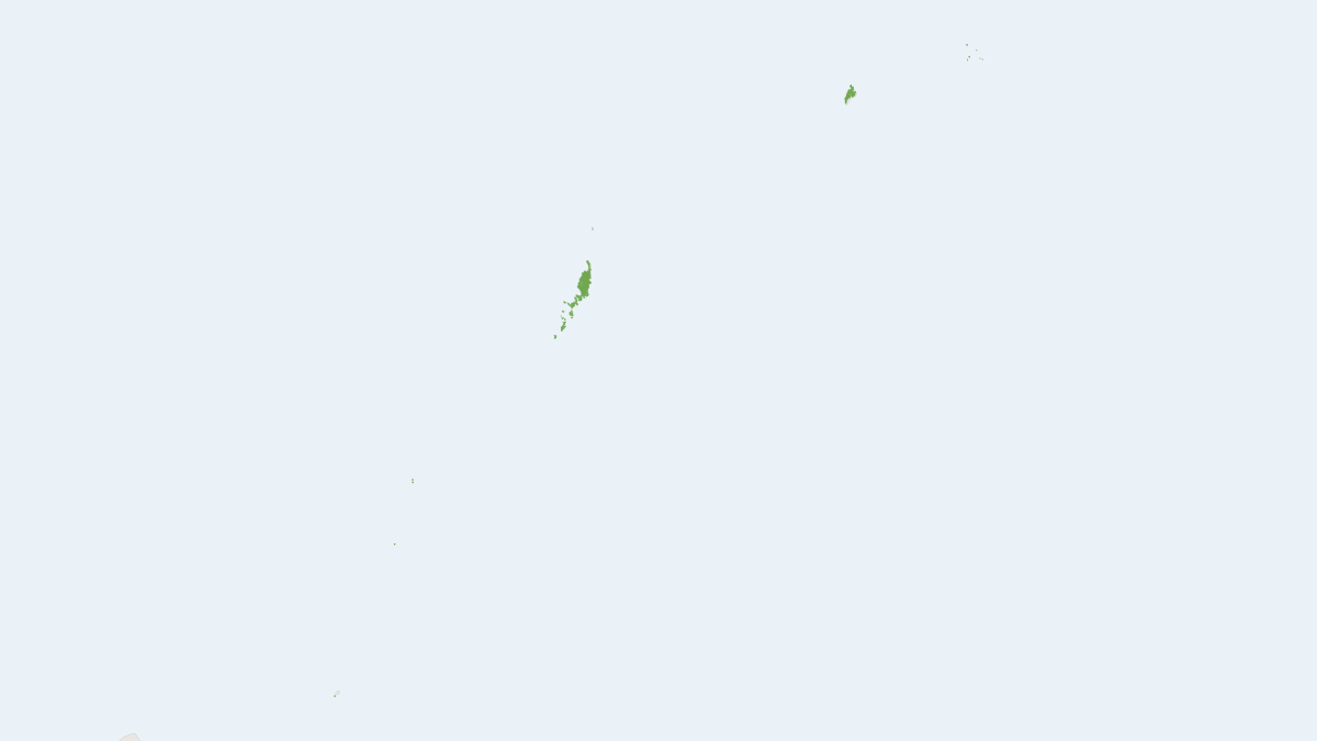 Range map of the Palau Flying Fox (Pteropus pelewensis)