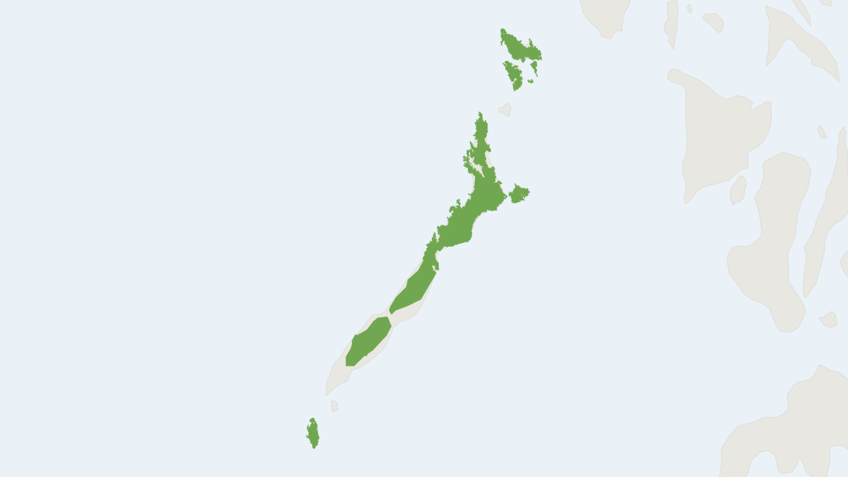 Range map of the Palawan Bearded Pig (Sus ahoenobarbus)