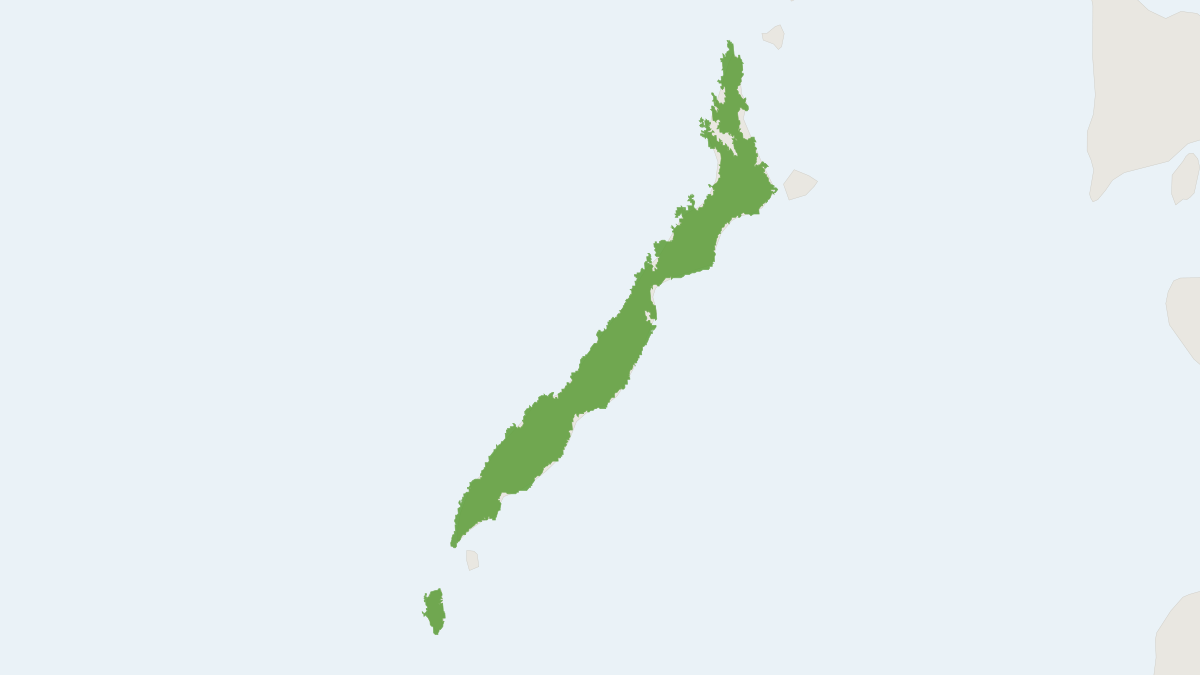 Range map of the Palawan Shrew (Crocidura palawanensis) covering Philippines