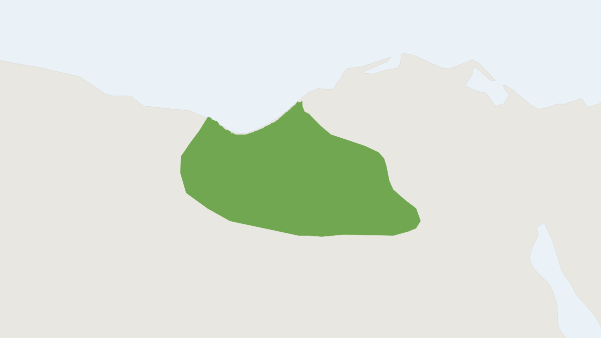 Range map of the Pale Gerbil (Gerbillus perpallidus)