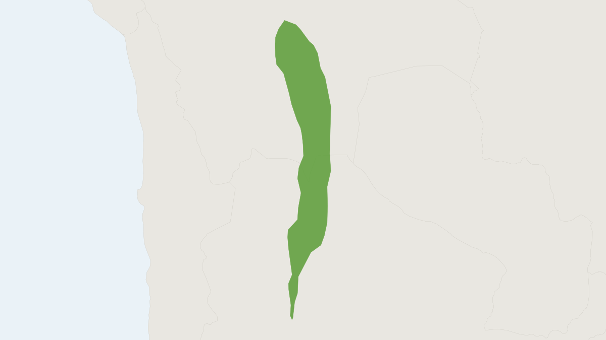 Range map of the Pale Leaf-eared Mouse (Graomys domorum)