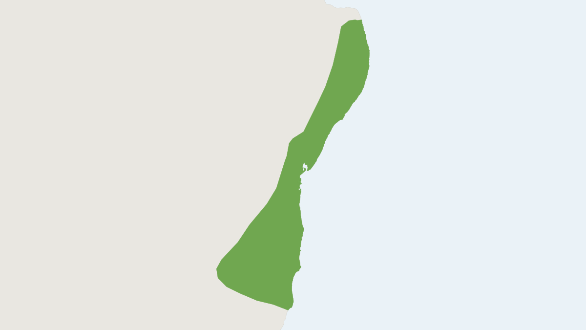 Range map of the Pallid Atlantic Tree Rat (Phyllomys lamarum)