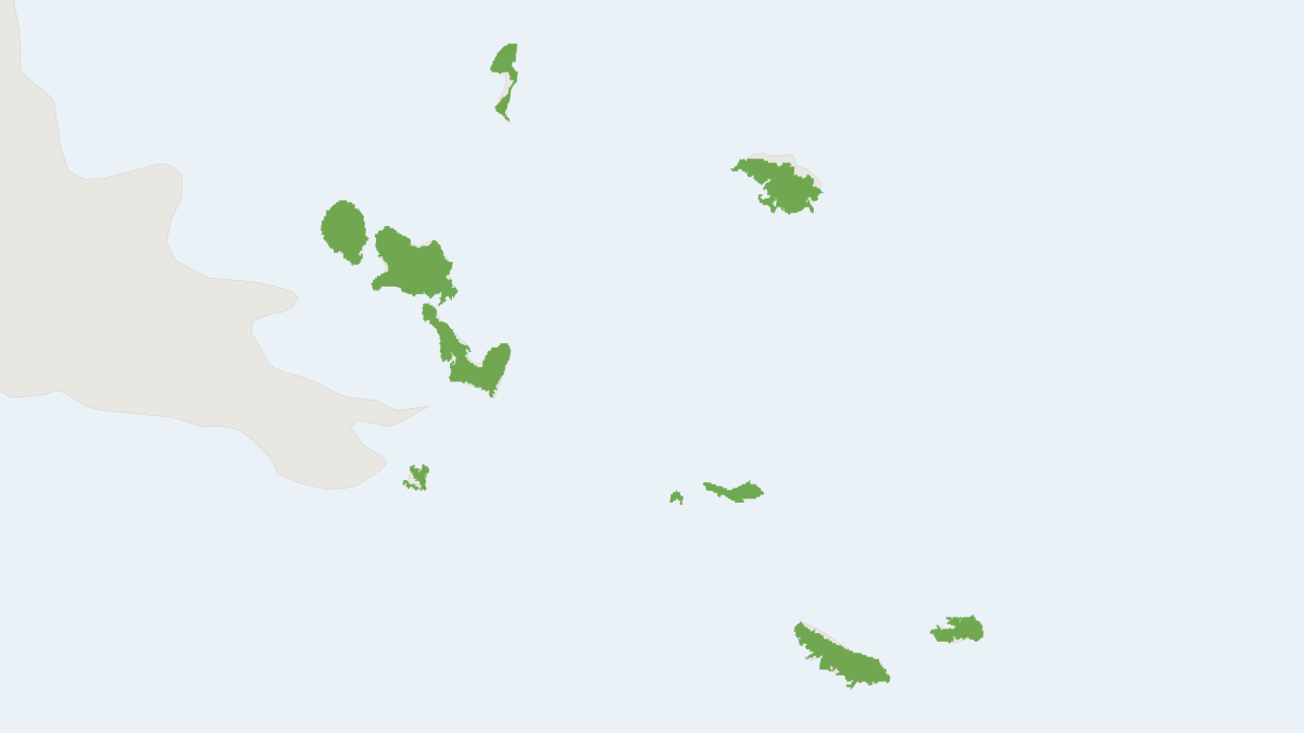 Range map of the Panaeati Bare-backed Fruit Bat (Dobsonia pannietensis)