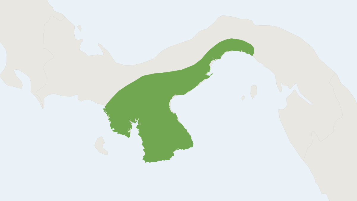 Range map of the Panamanian Spiny Pocket Mouse (Heteromys adspersus)