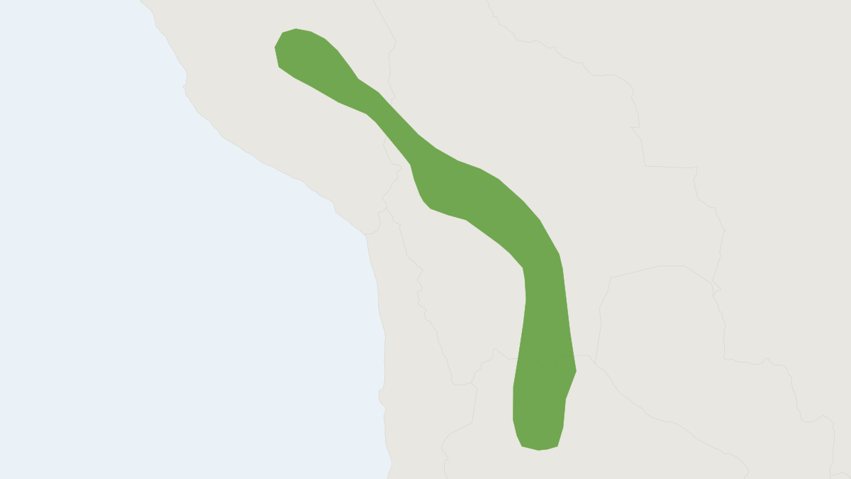 Range map of the Paramo Hocicudo (Oxymycterus paramensis)