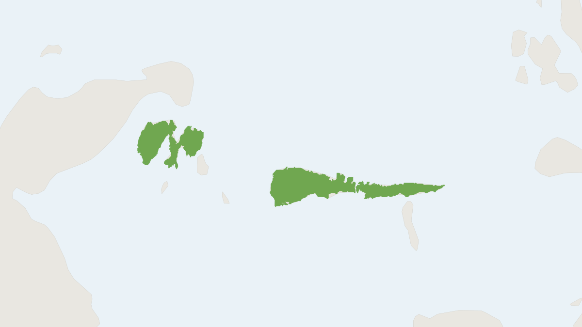 Range map of the Peleng Cuscus (Phalanger pelengensis)
