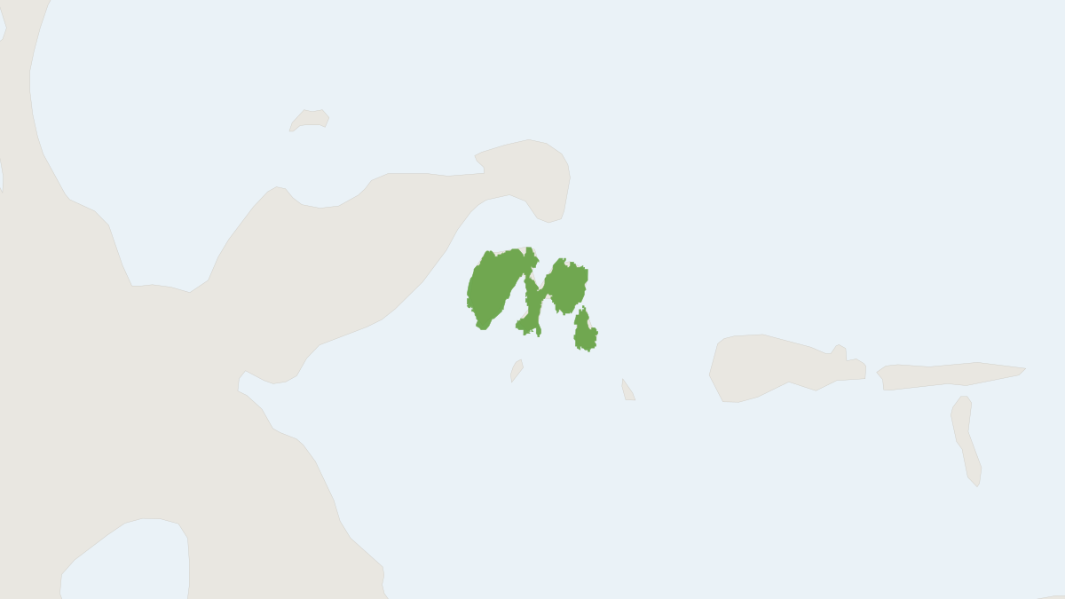 Range map of the Peleng Tarsier (Tarsius pelengensis)