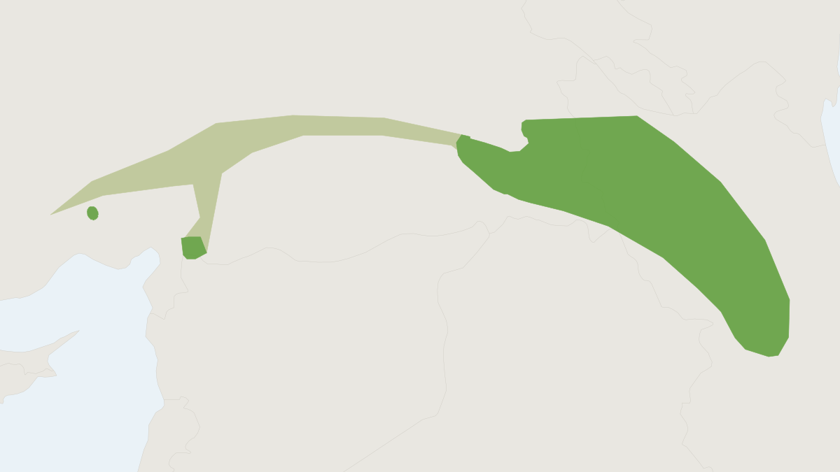 Range map of the Père David's Mole (Talpa davidiana)