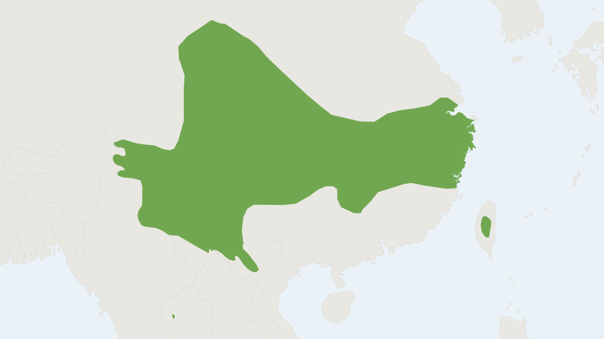 Range map of the Pére David's Vole (Eothenomys melanogaster)