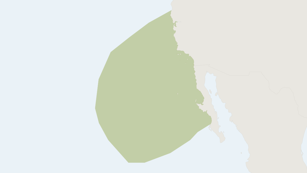Range map of the Perrin's Beaked Whale (Mesoplodon perrini)