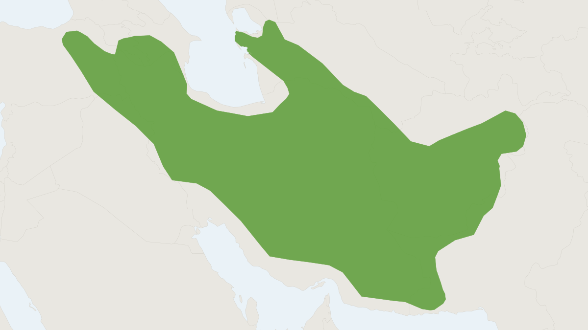 Range map of the Persian Jird (Meriones persicus)