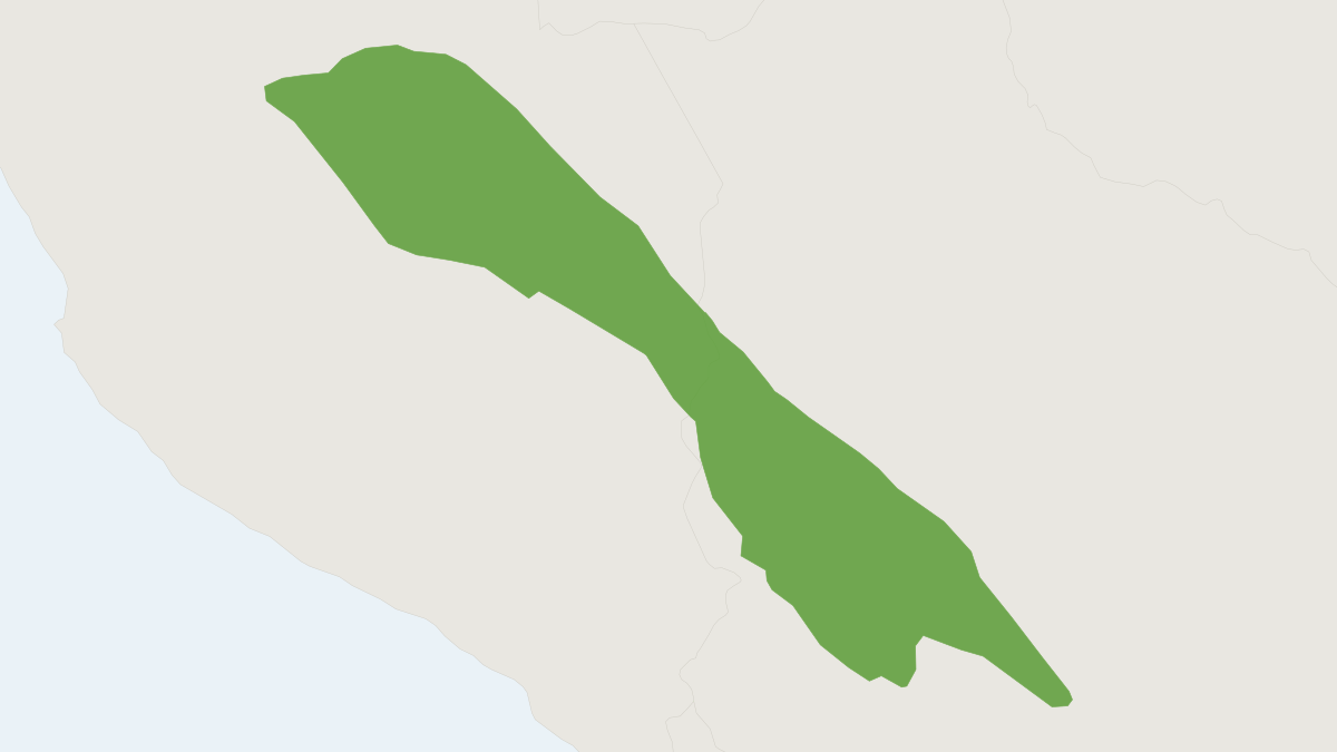 Range map of the Peruvian Dwarf Brocket (Mazama chunyi)