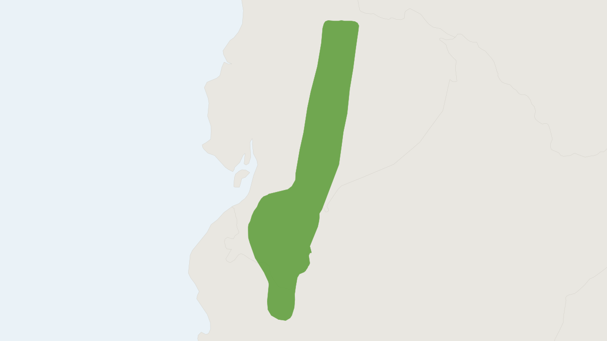 Range map of the Peruvian Rice Rat (Oreoryzomys balneator)