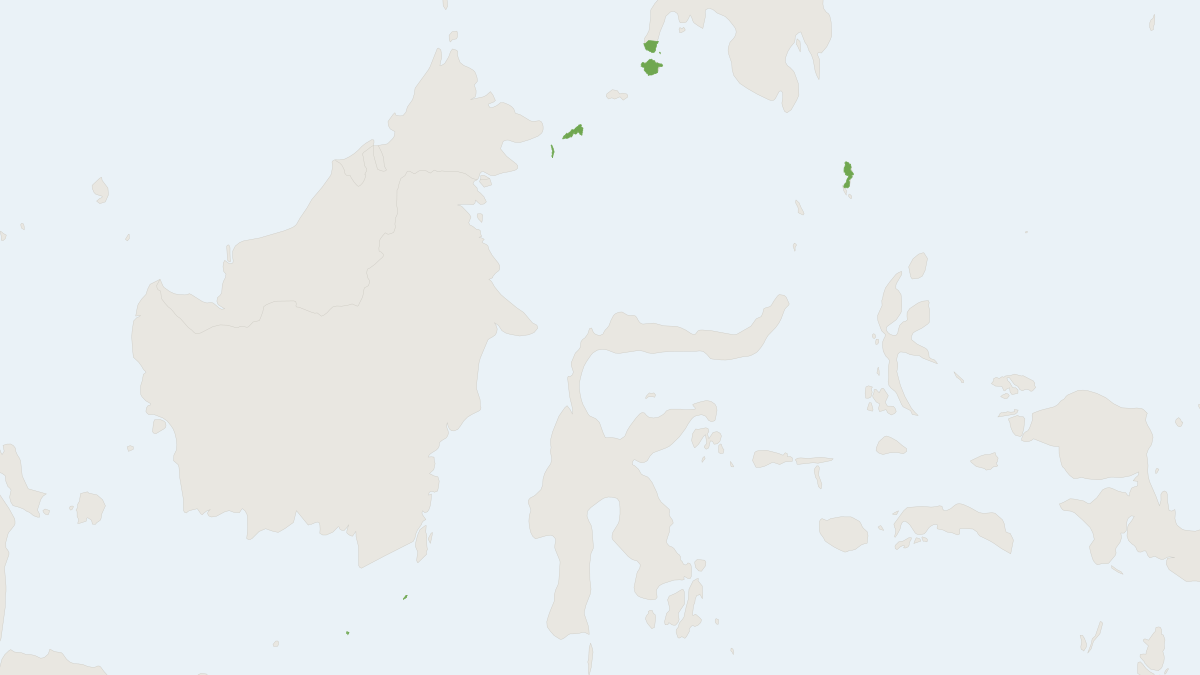 Range map of the Philippine Gray Flying Fox (Pteropus speciosus)