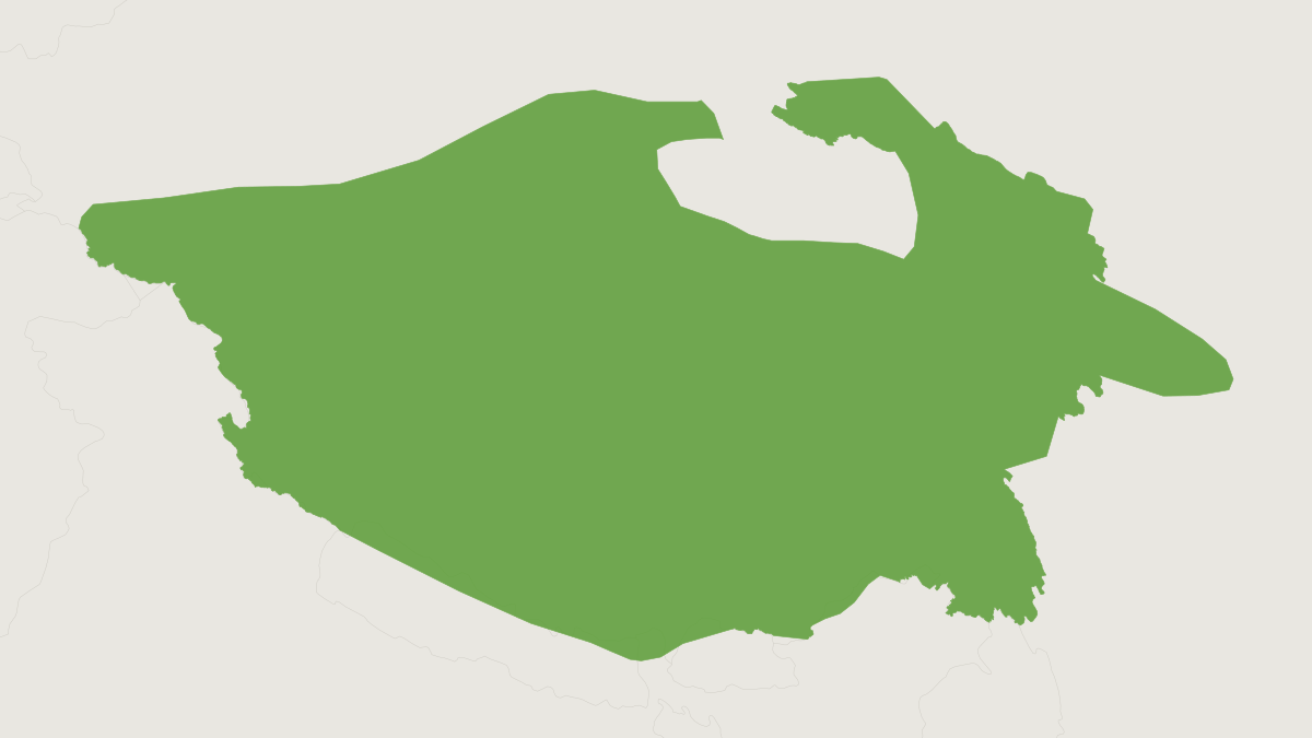 Range map of the Plateau Pika (Ochotona curzoniae)