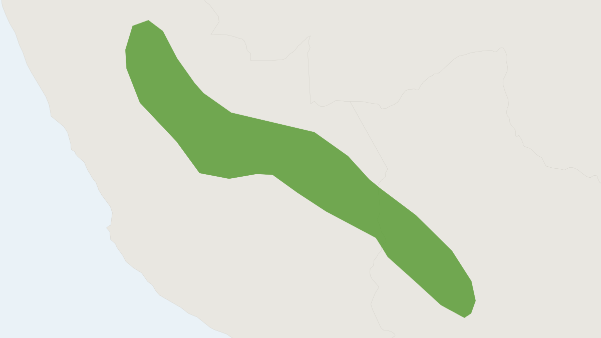 Range map of the Platyrrhinus masu (Platyrrhinus masu)