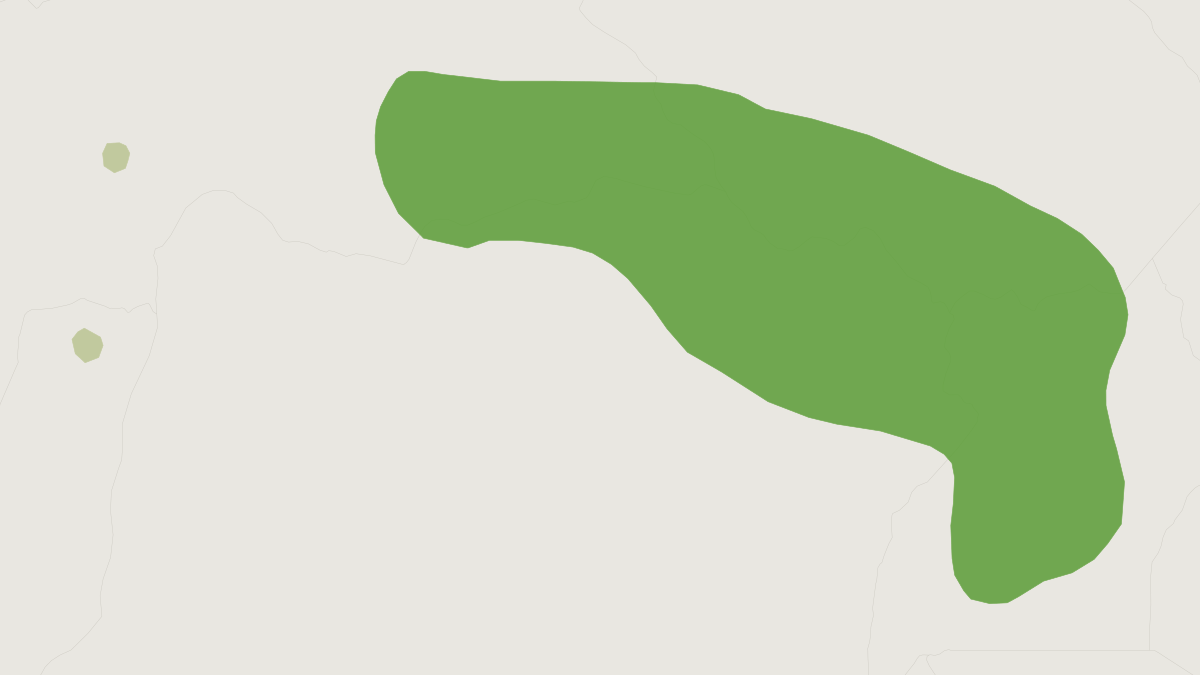 Range map of the Pousargues's Mongoose (Dologale dybowskii)