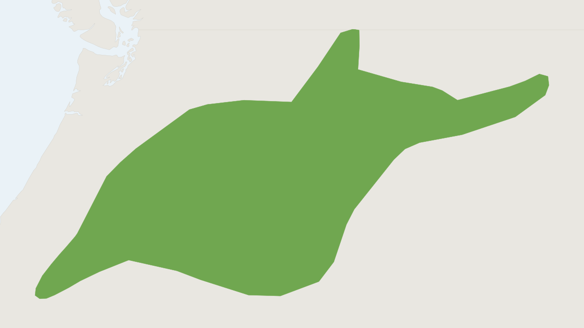 Range map of the Preble's Shrew (Sorex preblei)