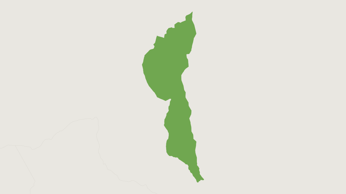 Range map of the Prince Bernhard’s Titi Monkey (Plecturocebus bernhardi)