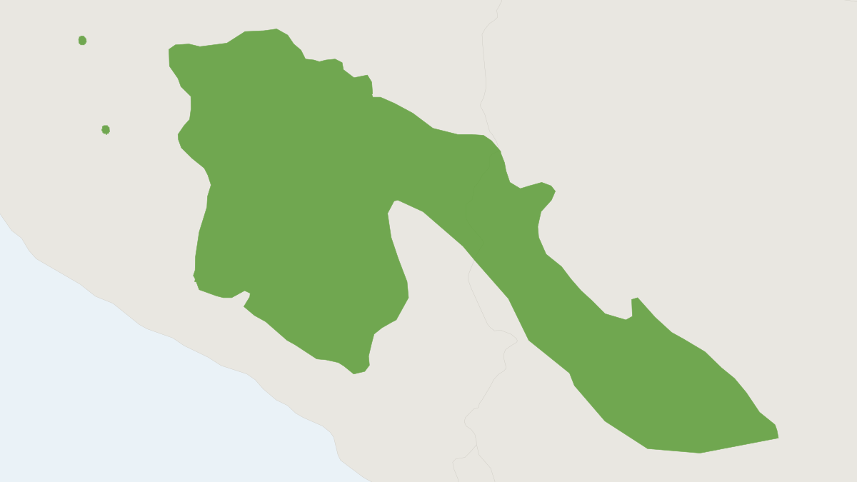 Range map of the Puno Grass Mouse (Akodon subfuscus) covering Bolivia and Peru
