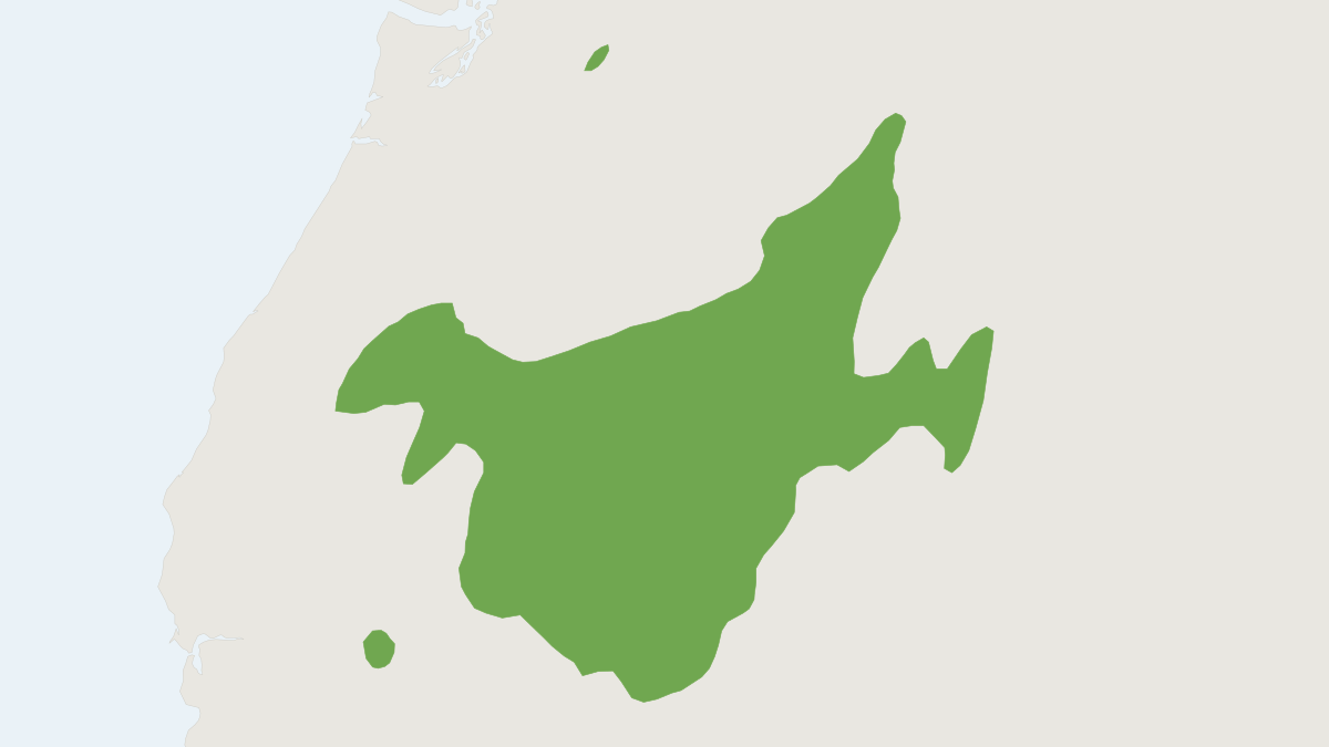 Range map of the Pygmy Rabbit (Brachylagus idahoensis) covering United States