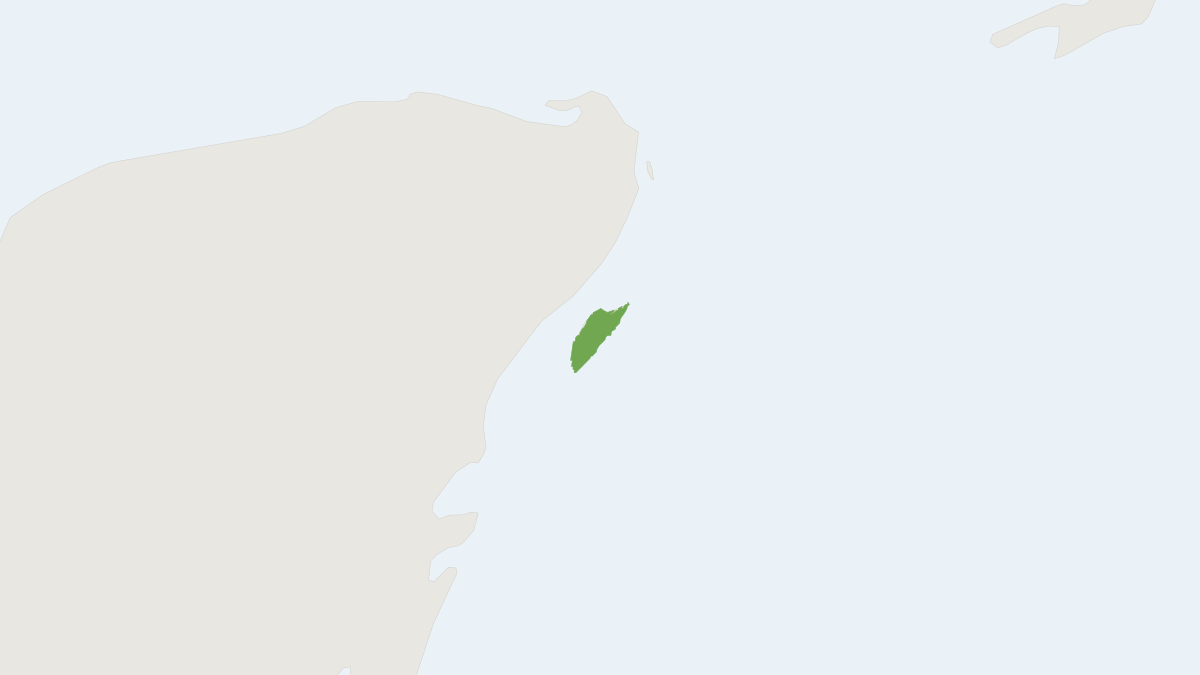 Range map of the Pygmy Raccoon (Procyon pygmaeus)