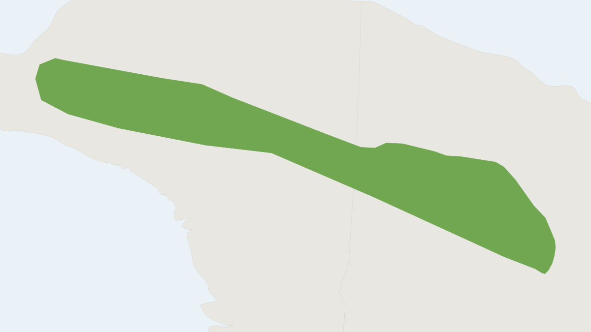 Range map of the Pygmy Ringtail (Pseudochirulus mayeri)