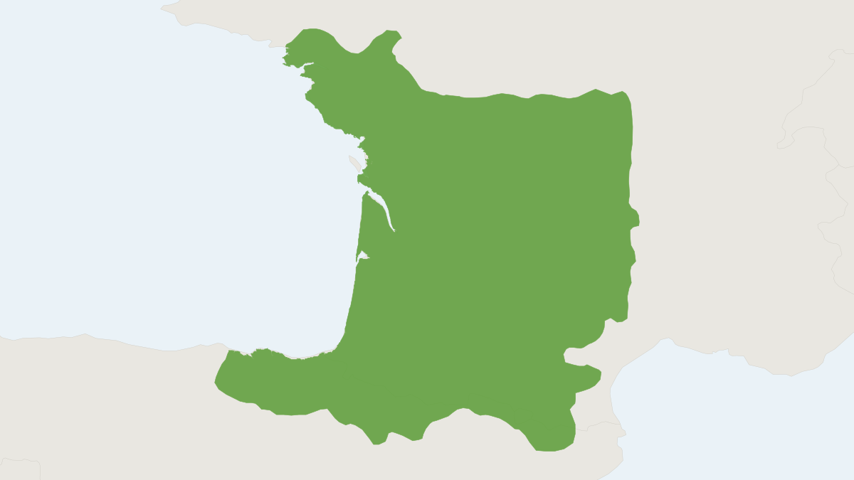 Range map of the Pyrenean Pine Vole (Microtus gerbii)