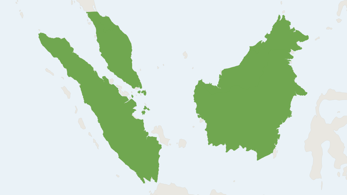 Range map of the Rajah Sundaic Maxomys (Maxomys rajah)