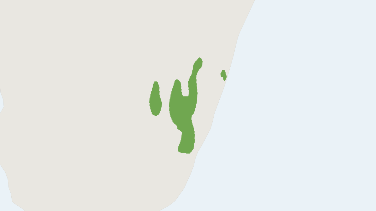 Range map of the Ramantsoavana's Southern Woolly Lemur (Avahi ramanantsoavanai)