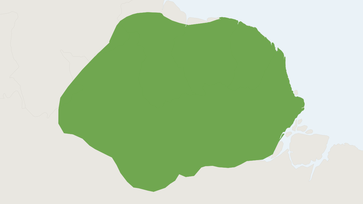 Range map of the Red Arboreal Rice Rat (Oecomys rutilus)