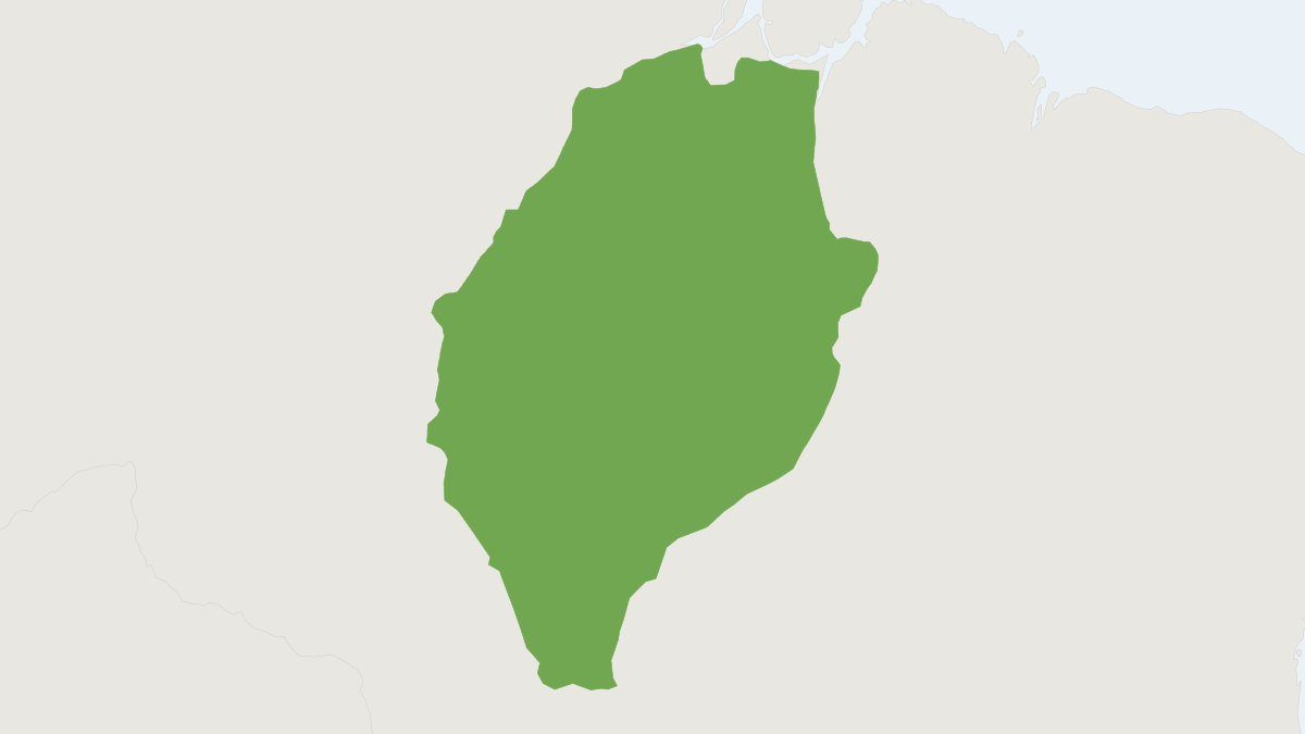 Range map of the Red-bellied Titi Monkey (Plecturocebus moloch)