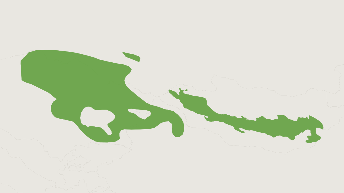 Range map of the Red-cheeked Ground Squirrel (Spermophilus erythrogenys)