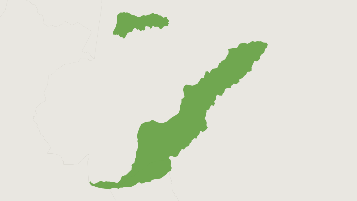 Range map of the Red-chested Mustached Tamarin (Tamarinus labiatus)