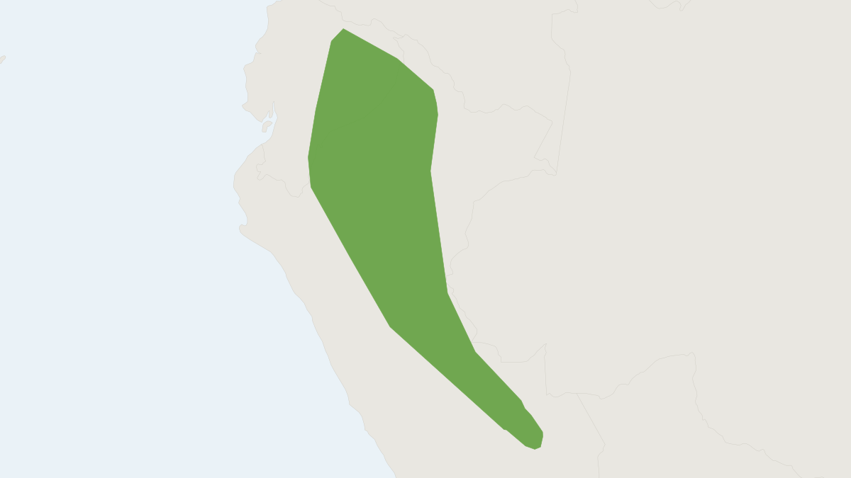 Range map of the Red Mouse Opossum (Marmosa rubra)