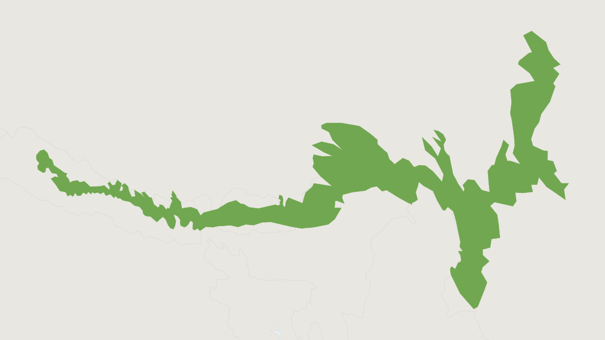 Range map of the Red Panda (Ailurus fulgens) covering Bhutan, China and India