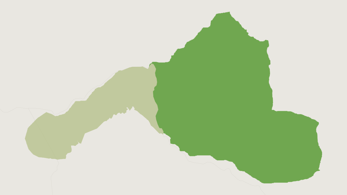 Range map of the Red Silky Anteater (Cyclopes rufus)