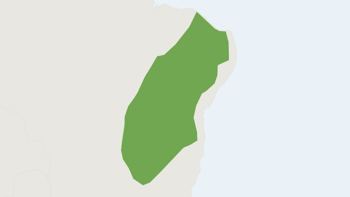 Range map of the Rejected Vesper Mouse (Calomys expulsus)