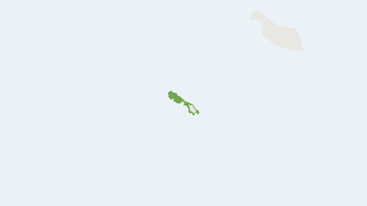 Range map of the Rennell Flying Fox (Pteropus rennelli)
