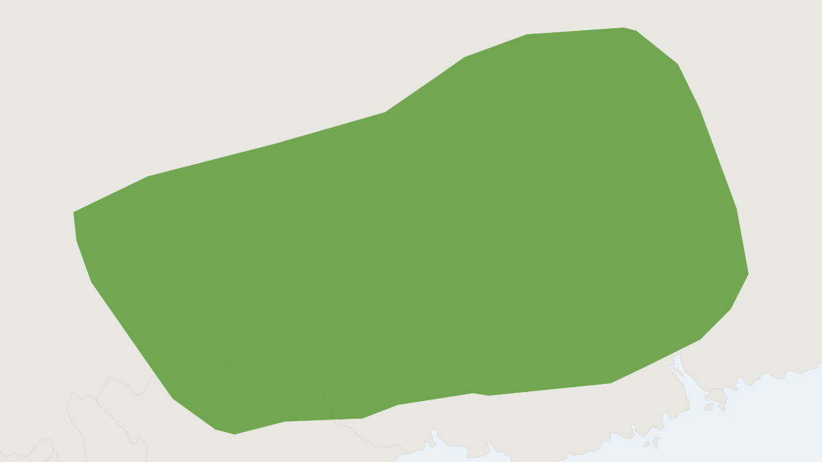 Range map of the Rhinolophus huananus (Rhinolophus huananus)