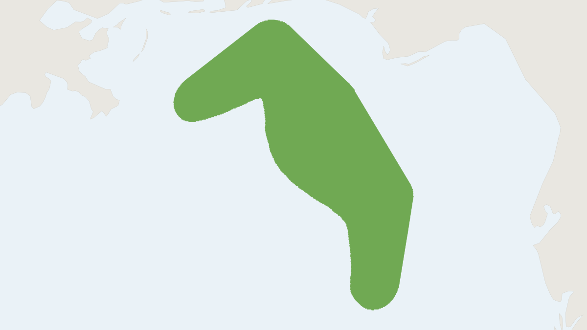 Range map of the Rice's Whale (Balaenoptera ricei)
