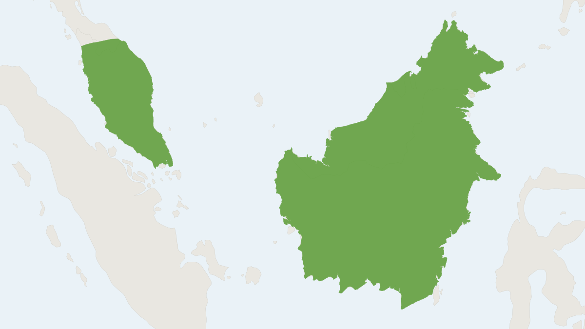 Range map of the Ridley's Myotis (Myotis ridleyi)