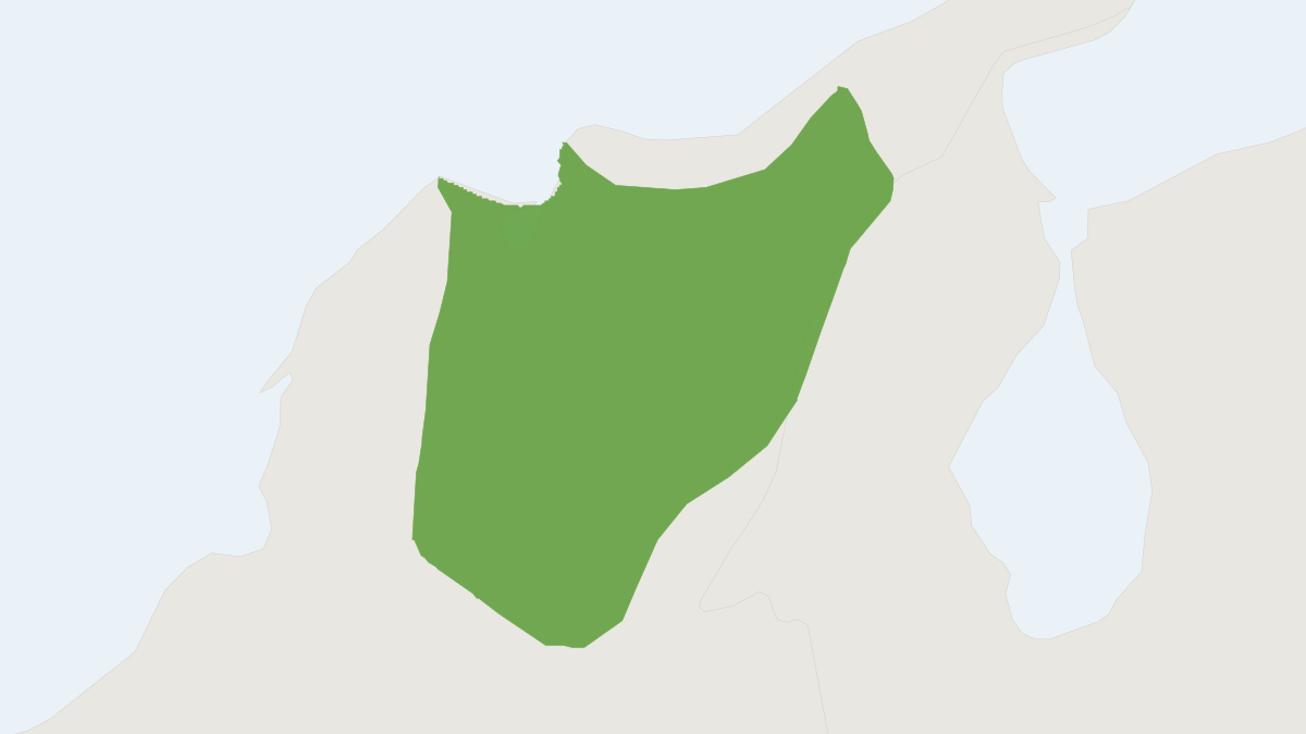 Range map of the Río Cesar White-fronted Capuchin (Cebus cesarae) covering Colombia